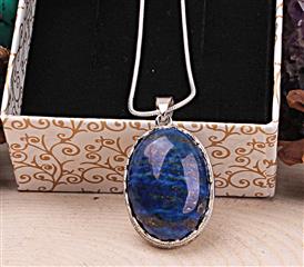 Lapis lazuli taşı kolye ucu