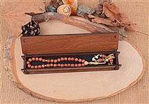 Ahap tesbih kutusu-Ahap kolye kutusu-Ahap bileklik kutusu-Ahap bilezik kutusu-Hediyelik ahap kutu