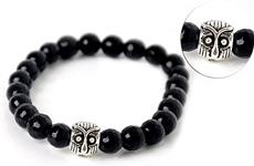 Oniks tal erkek bileklik